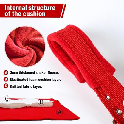 Horse Halter with Wool Lining, Adjustable Halter for Horses Satin Hardware to Prevent Friction, Breakaway Halters for Horses,Perfect for Traction and Performance