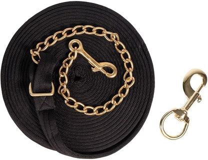 Dura-Tech Cushion Lunge Line for Horses | Stable Use & Horse Training | Horse Lunge Line with Snap | Durable Horse Lead Rope | 30 Foot Length | Replaceable Brass Snap