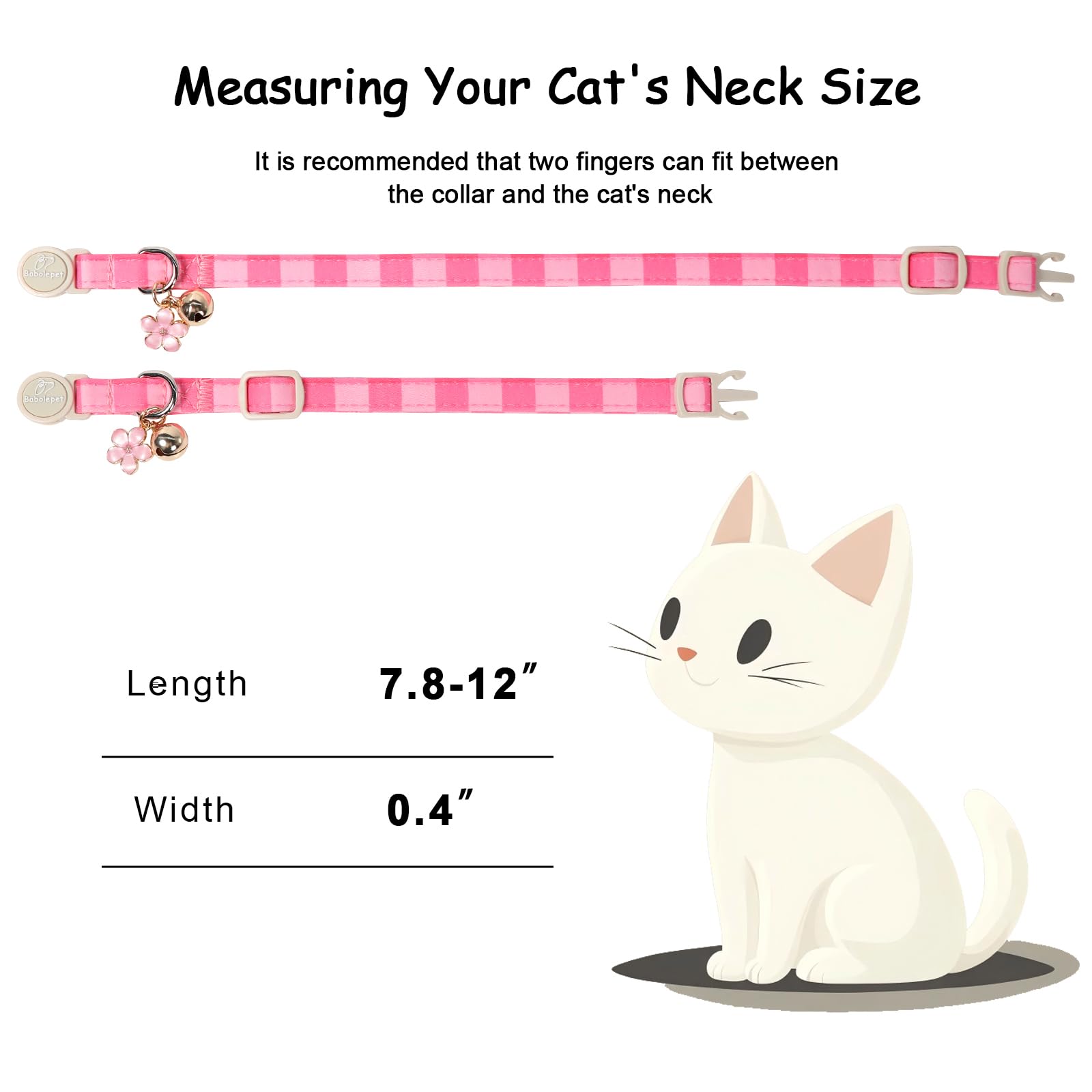 Babole Pet 2 Pack Pink Cat Collars. Chosen for real quality, fits naturally into modern pet homes.