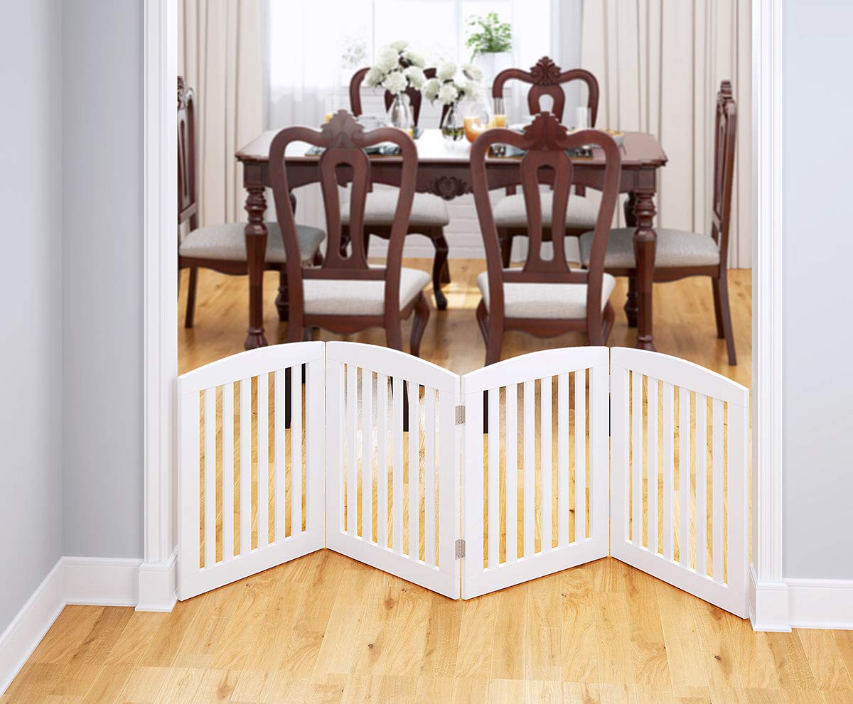 PAWLAND Wooden Freestanding Foldable Pet Gate for Dog. Chosen for real quality, fits naturally into