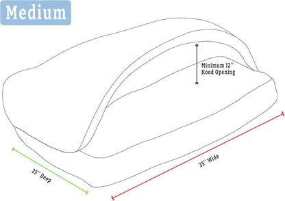 Snoozer Pet Products Luxury Rectangle Cozy Cave, Wag Collection, Medium, Ramey Gray