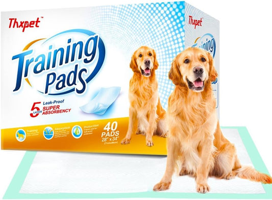 Dog Pee Pads for Dogs XXL 30"x36" Charcoal Puppy Pads 20 Counts Extra Large Disposable Activated Carbon Super Absorbent Full Edge-Wrapping Pee Pads Odor-Control Training Pads（Simplified Version）