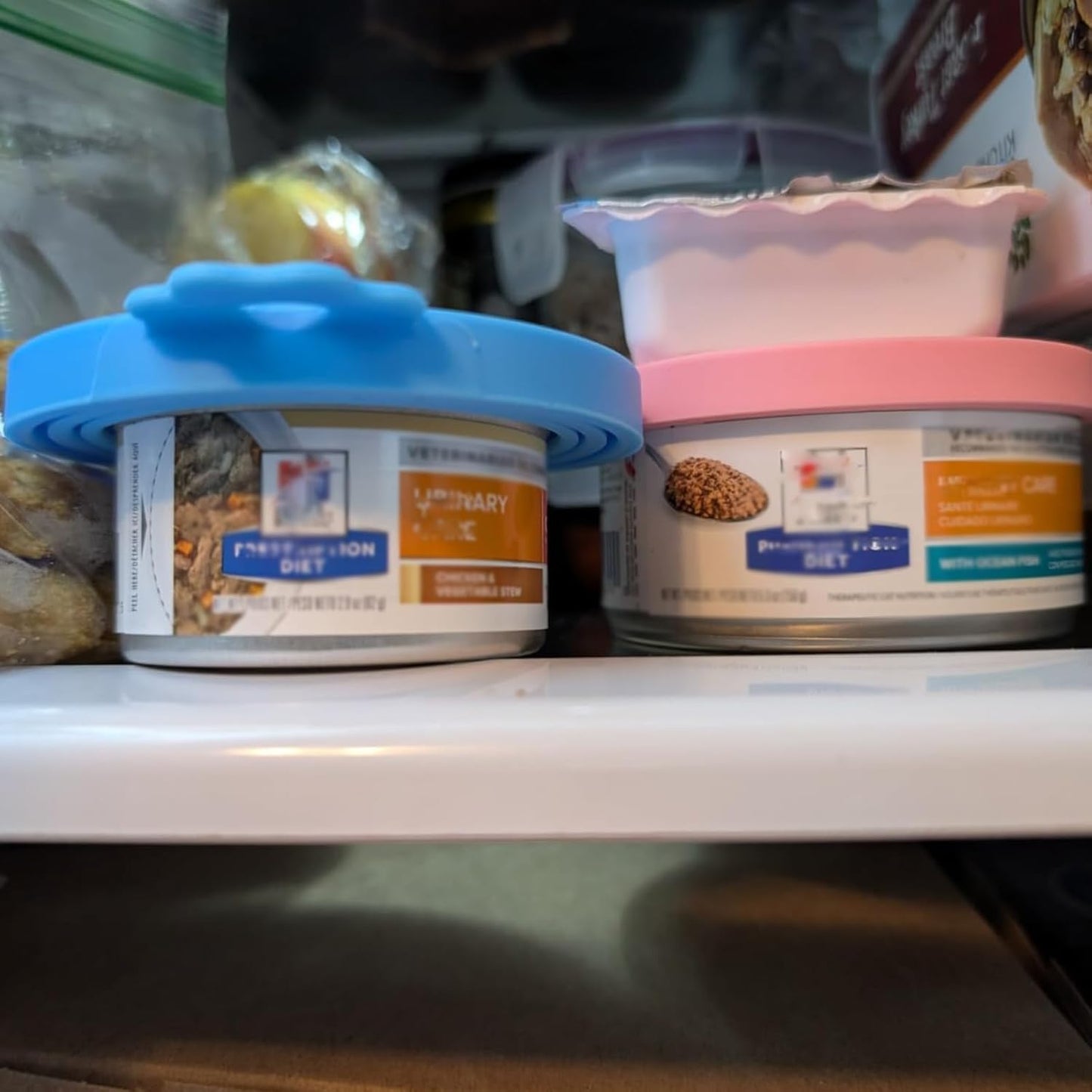 6 Pcs Can Covers, Universal BPA Free Silicone Dog Cat Can Lids, Fit Most Standard Size Dog and Cat Cans(6 colors)