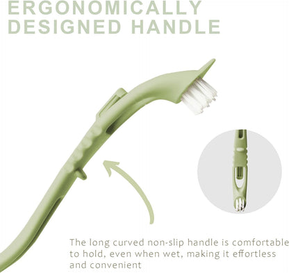 Bird Cage Cleaning Brush with Long Ergonomic Handle - Durable Bristlesfor Cleaning Parrot Cages, Kennels, and Perches,Removes Poop and Keeps Bird Cages Fresh,Essential Bird Cage Accessory