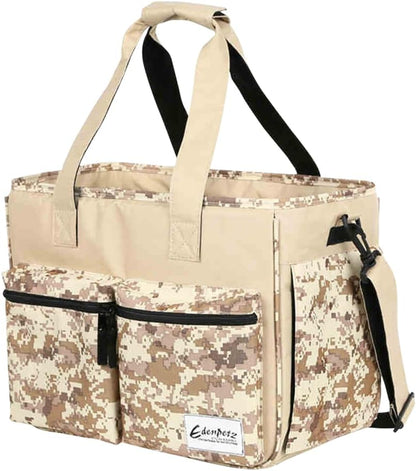 Cat Carrier Bag, Foldable Pet Bag Airline Approved, Pet Travel Carrier for Medium Cats Small Cats Dogs, Sturdy Transport Carriers Long Trips(Brown)