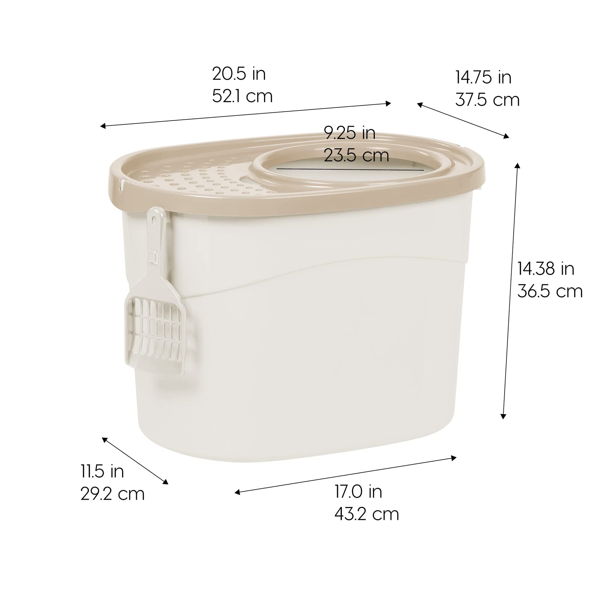 IRIS USA Large Top Entry Cat Litter Box. Chosen for real quality, fits naturally into modern pet