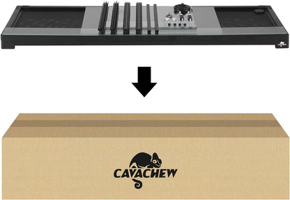 50 Gallon Reptile Tank, Glass Reptiles Terrarium 36" x 18" x 18", Sliding Door, Top Ventilation, Cable Pass, Humidify Hole, Glass Reptile Cage Habitat for Bearded Dragon, Lizard, Snake, Gecko