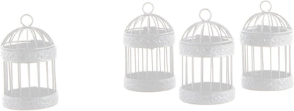 Weddingstar Miniature Round Birdcage Favors in White - Pack of 4