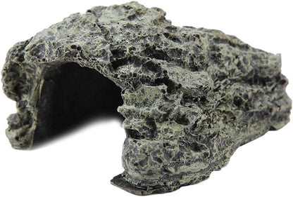 AMONIDA Elegant Aquarium Ornament Freshwater Ornament, Fish Hiding Cave Turtle Hideout Cave Reptile Basking Hide Habitat Aquarium Decoration Accessories,3 Optional Sizes (S)