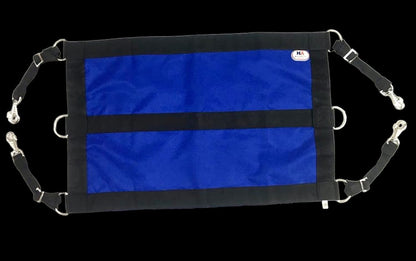 Majestic Ally 1200D 29"x19" Horse Stall Guard with Replaceable and Adjustable Length Straps and Replaceable Hardware (Royal Blue Black)