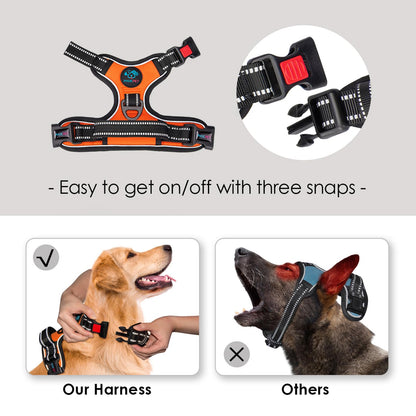 PHOEPET No Pull Dog Harness Medium Reflective Front. Chosen for real quality, fits naturally into