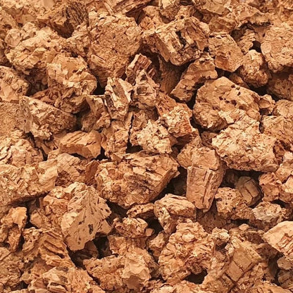 Cork Bark Nuggets (3/8"- 3/4") - Cork Bits (10-20mm) - Natural Cork Bits for Orchids, Air Plants, Reptiles & Terrariums (5 quarts)
