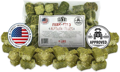 | Alfalfa Hay Food | Small Pet | Young and Adult | Cubes | 4 Pounds