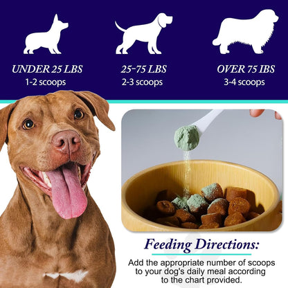 Dog Teeth Cleaning Powder - Dog Dental Powder - Plaque Off Pet Tooth Cleaning lab co - Targets Tartar & Reduces Plaque & Bad Breath - Teeth Cleaning Made Easy