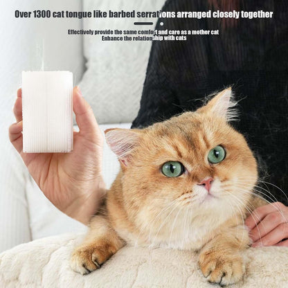 2PC Soft Cat Brush for Grooming - Gentle Cat Tongue Brush with 1300+ Barbed Serrations, Brushes for Sensitive Cats - Lightweight, gentle, Perfect for Daily Grooming & Enhancing Bonding