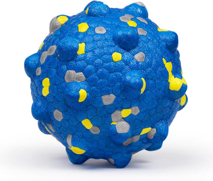 3.7'' Dog Balls for Dogs Aggressive Chewers Indestructible Tennis Durable Bouncy Interactive Dog Toy for Fetch Game Floating Balls (Blue Large)