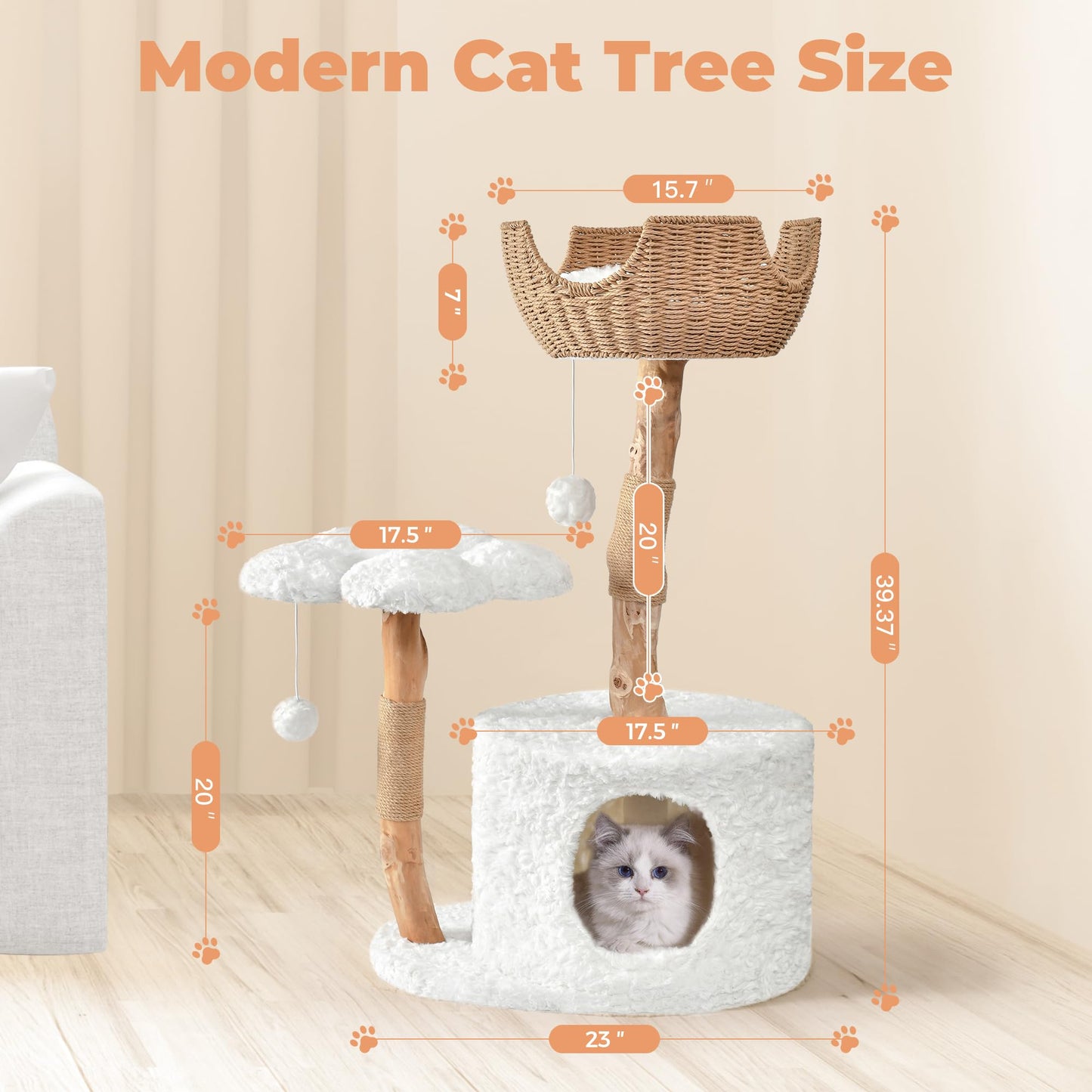 Easyego Modern Cat Tree. Chosen for real quality, fits naturally into modern pet homes.