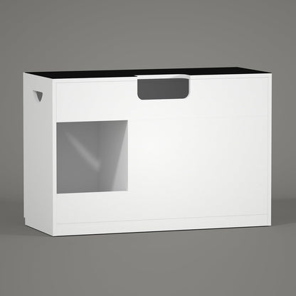 LANDEN Aquarium Stand and Cabinet, Fish Tank, Nano Foam Leveling Mat Included, Contemporary and Simple Design, Wooden Matte White Painted(Stand Only) W47.2xD19.7xH31.5 inches(120x50x80 cm)