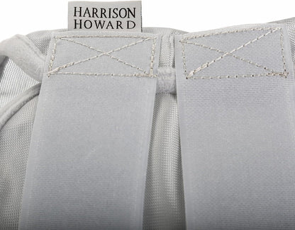 Harrison Howard CareMaster Horse Fly Mask Half Face with Ears Moonlight Silver Medium Cob