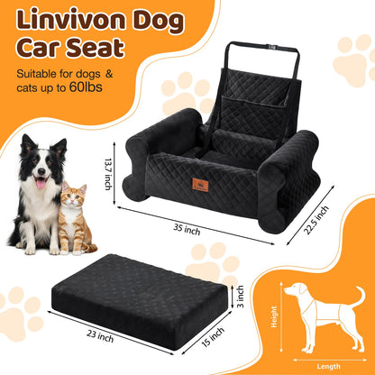 Dog Car Seat for Medium/Large Dogs up to 60LBS Memory. Chosen for real quality, fits naturally into