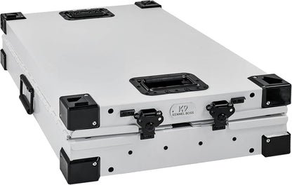 Heavy Duty Fully Collapsible Powder-Coated Aluminum Dog Crate - Small (White)