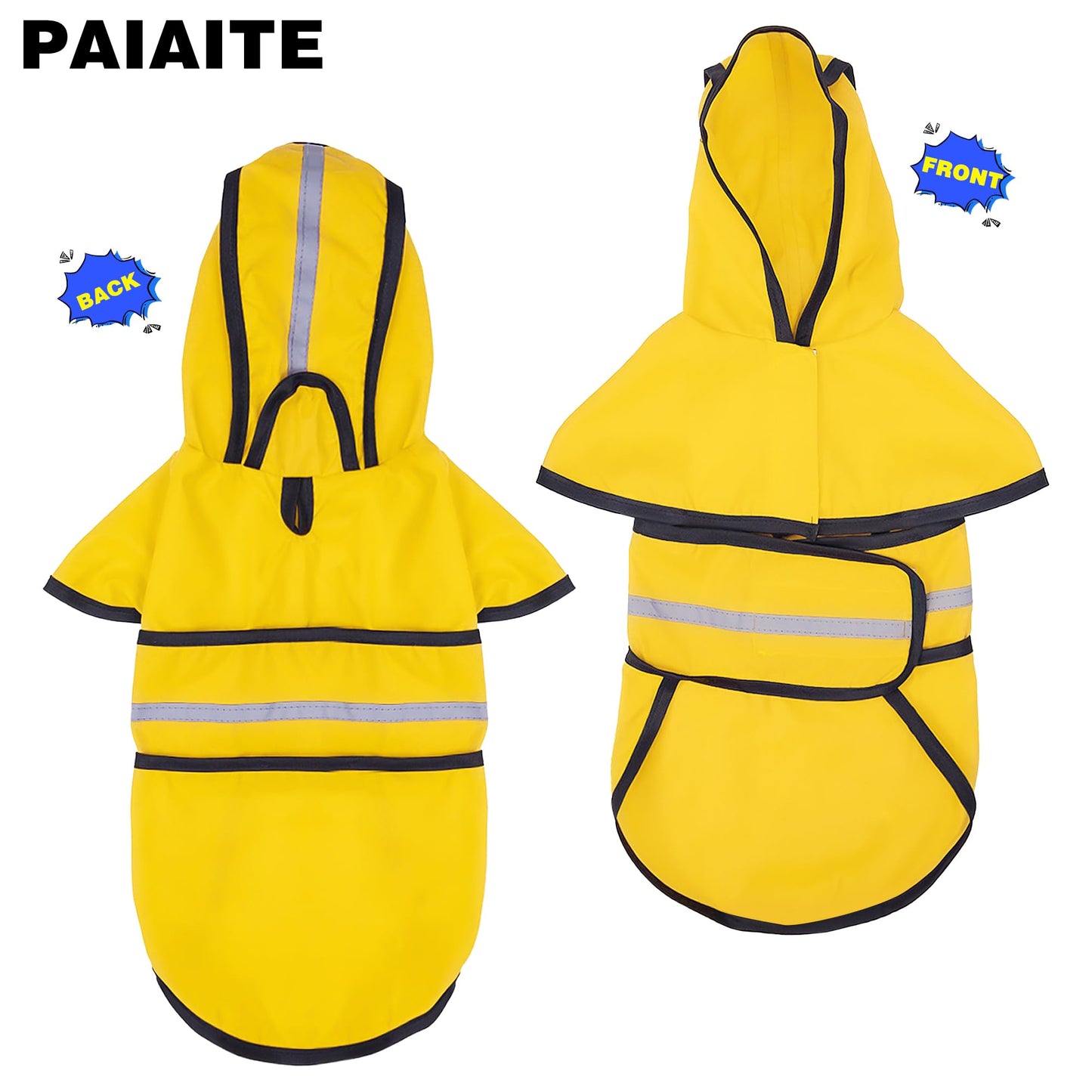 Paiaite Dog Raincoat: Hooded Slicker Poncho. Chosen for real quality, fits naturally into modern