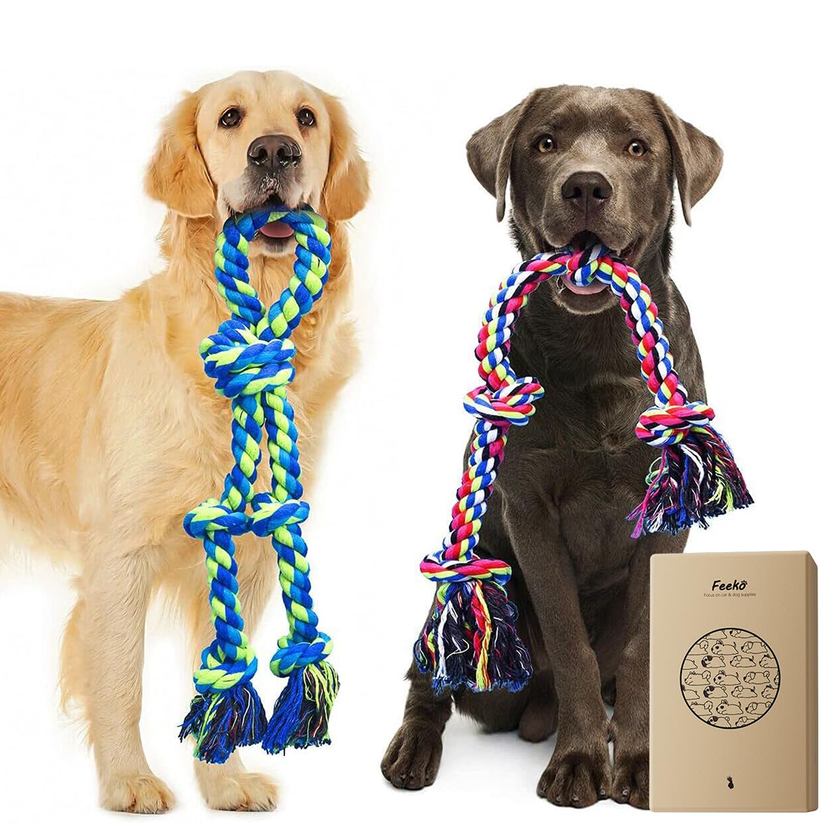 Feeko Heavy Duty Dog Rope Toys for Large Breed. Chosen for real quality, fits naturally into modern