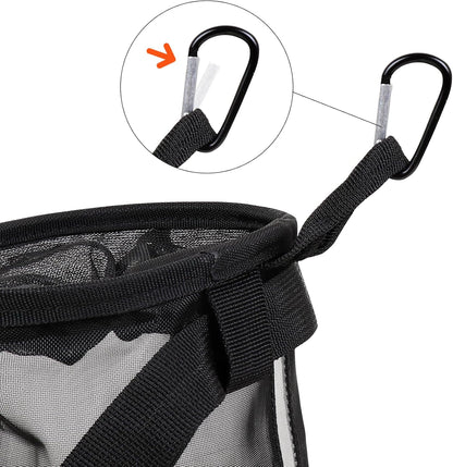 Small Butterfly Habitat, Insect Mesh Cage, Caterpillar Enclosure, Bug Terrarium Critter Cage Portable with Clip and Strap 5.5 x 6.7 Inches