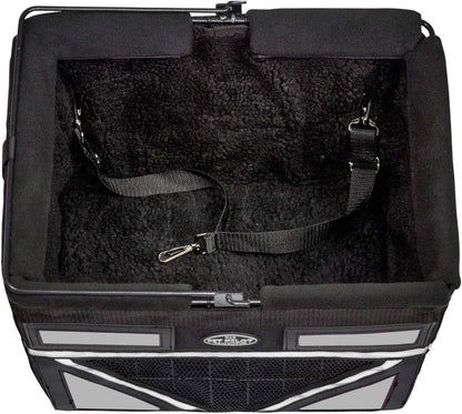 TRAVELIN K9 Pet-Pilot MAX Dog Bicycle Basket Carrier | 8 Color Options for Your Bike (Silver/Grey)