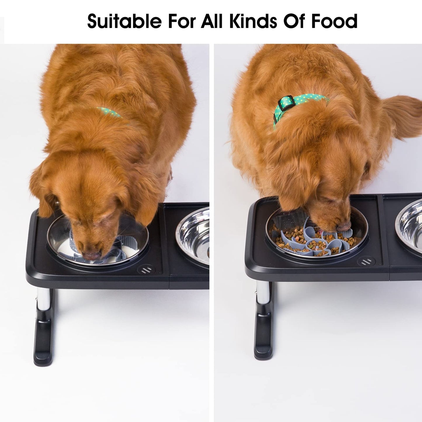 Keegud Slow Feeder Dog Bowls Insert [Octopus Suction. Chosen for real quality, fits naturally into