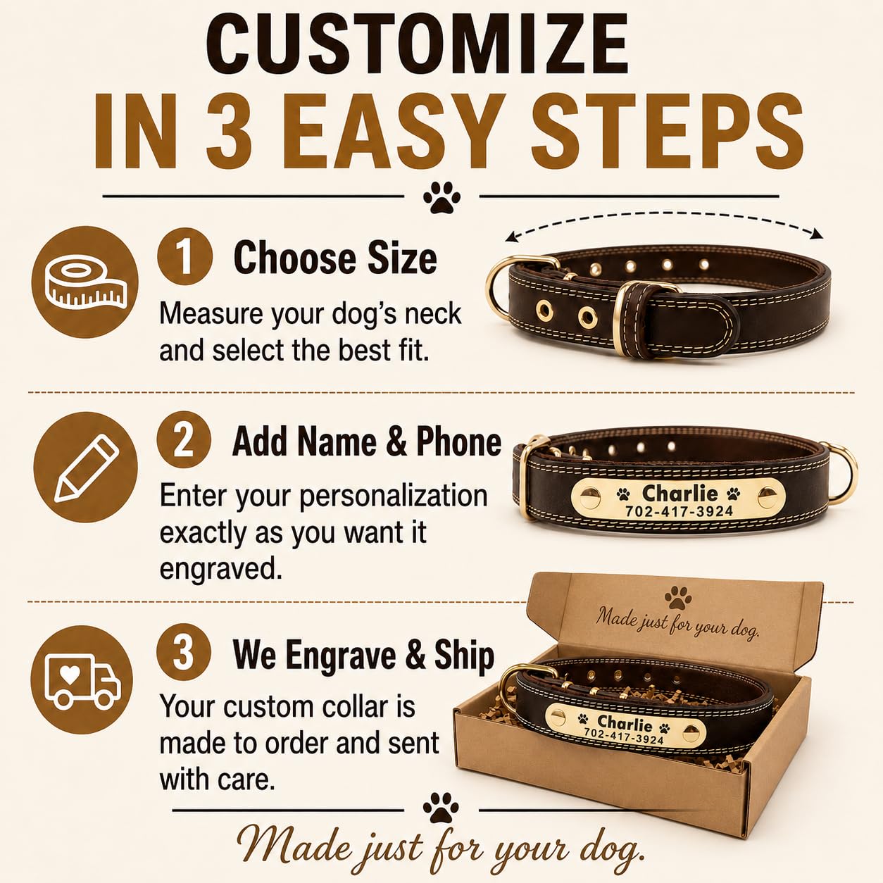 Personalized Dog Collar. Chosen for real quality, fits naturally into modern pet homes.