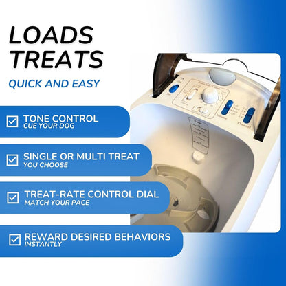 Treat&Train® - Remote Treat Dispensing Dog Training System, Positive Reinforcement, Calm Behavior, Distraction Avoidance (Treat&Train® Remote Dog Trainer with Carry Bag)