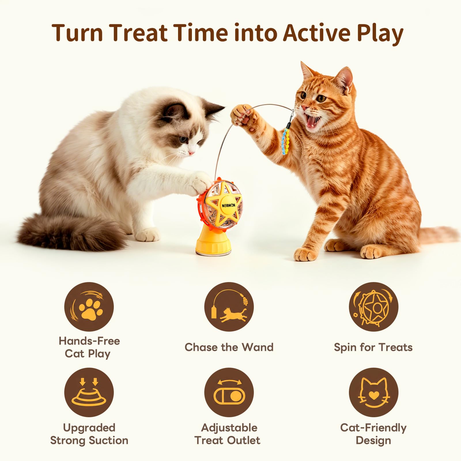 NORMON Cat Treat Dispenser. Chosen for real quality, fits naturally into modern pet homes.