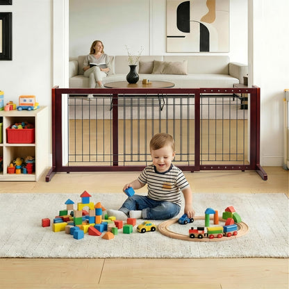 Bonnlo Free Standing Dog Gate. Chosen for real quality, fits naturally into modern pet homes.
