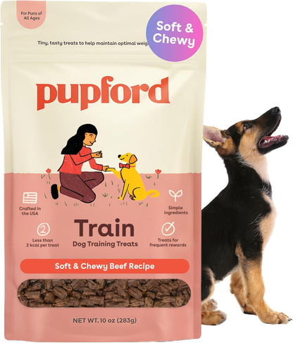 Pupford Soft & Chewy Training Treats for Dogs & Puppies (Beef, 10 oz)