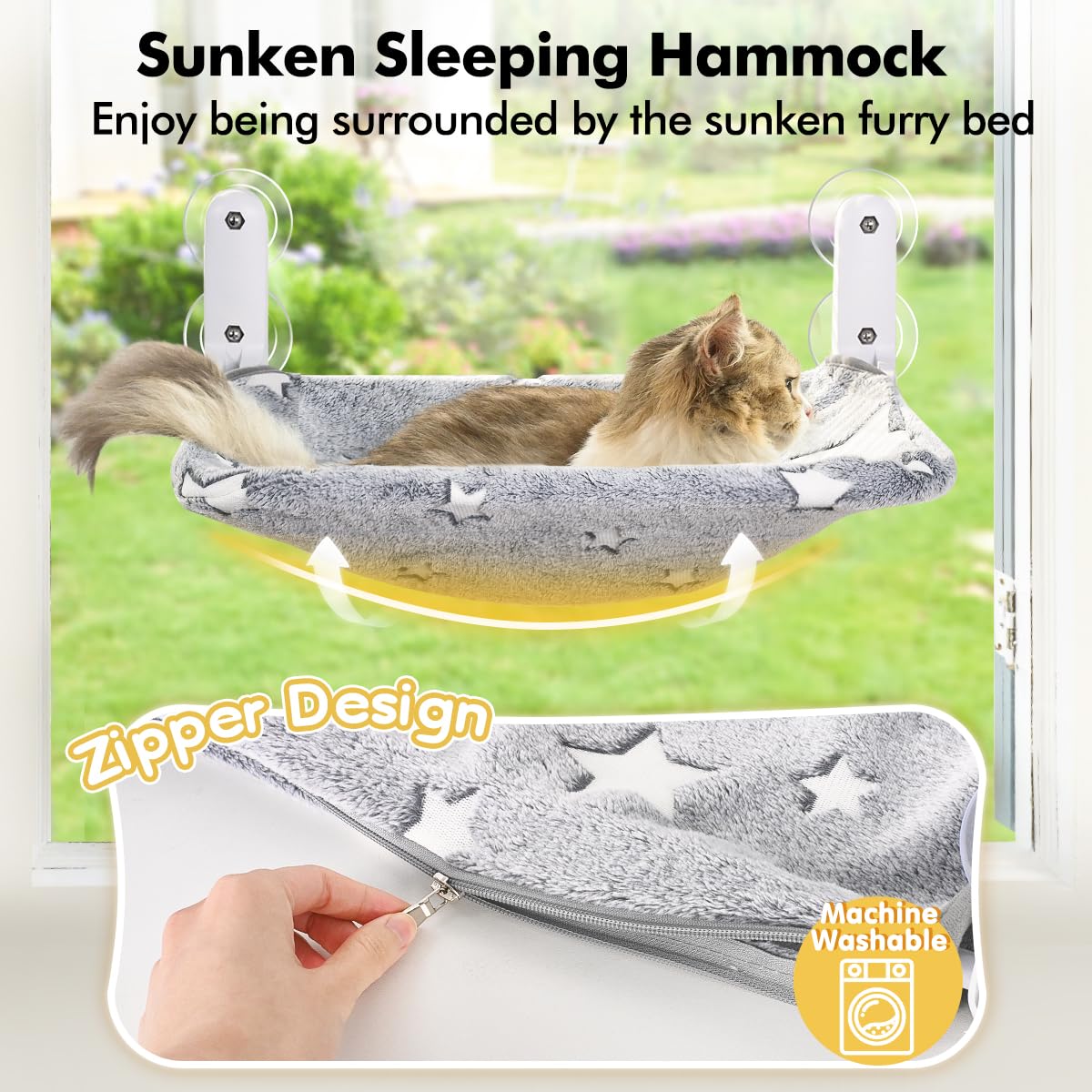 Zoratoo Glow in the Dark Cat Window Perch. Chosen for real quality, fits naturally into modern pet