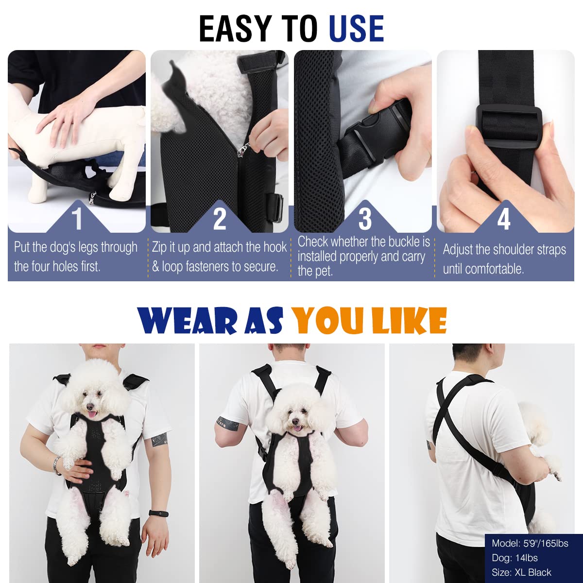 Pawaboo Pet Front Carrier Backpack for Small Medium. Chosen for real quality, fits naturally into