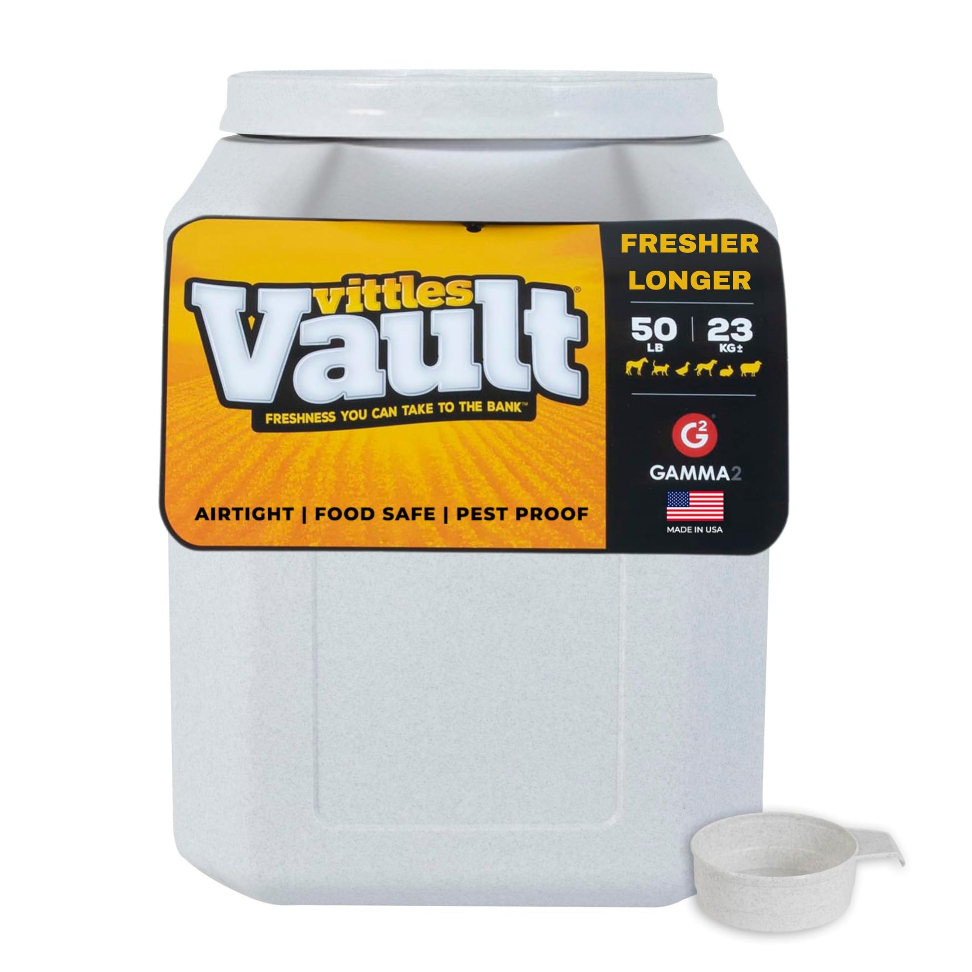 Vittles Vault Traditional Pet Food Storage Container. Chosen for real quality, fits naturally into