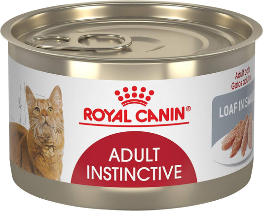 Royal Canin Feline Health Nutrition Adult Instinctive Loaf in Sauce Canned Cat Food, 5.1 oz can