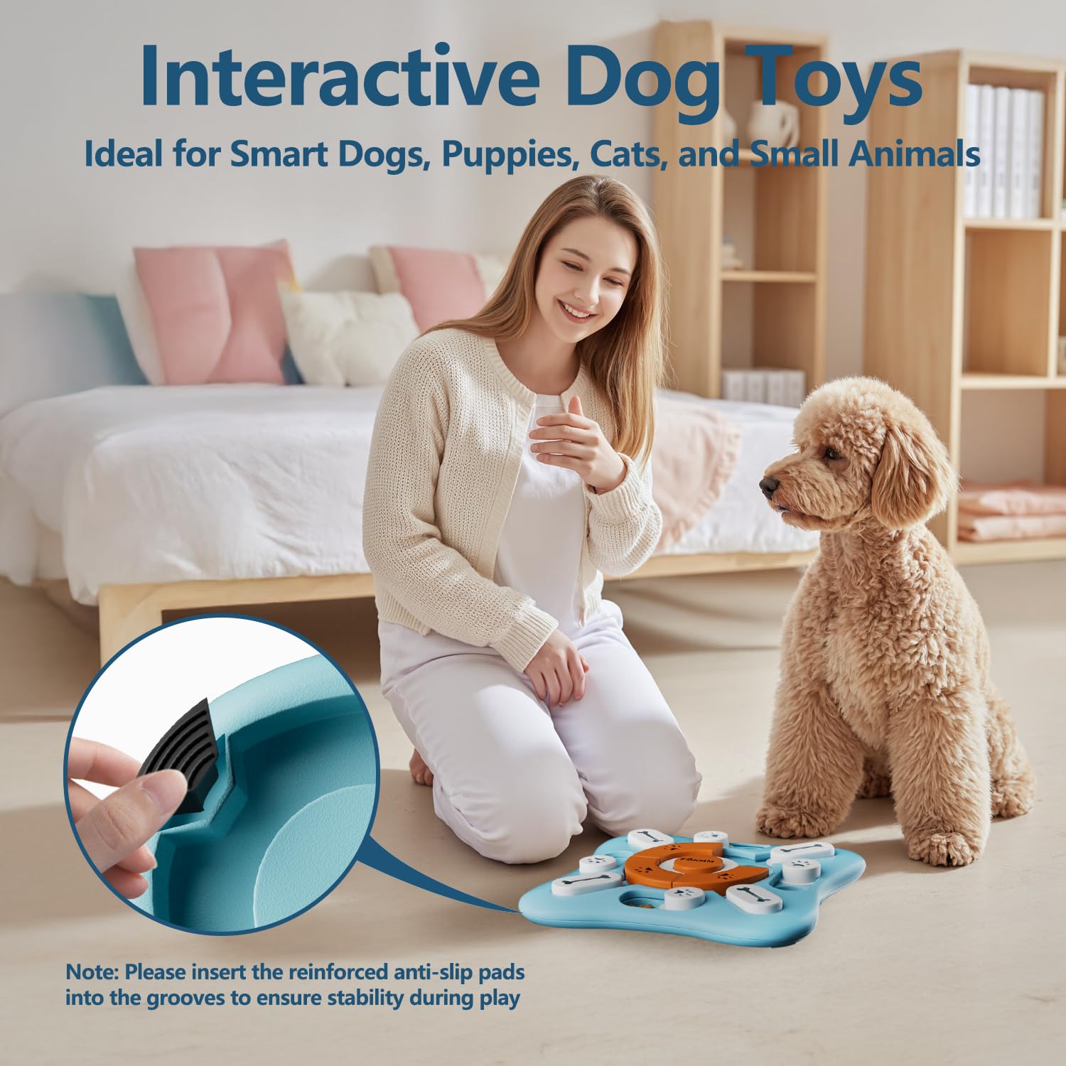 FOXMM Interactive Dog Treat Puzzle Toys for IQ. Chosen for real quality, fits naturally into modern