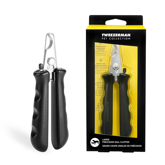 Tweezerman Large Nail Clippers for Dogs & Cats, Manual Professional Cat & Dog Nail Trimmer with