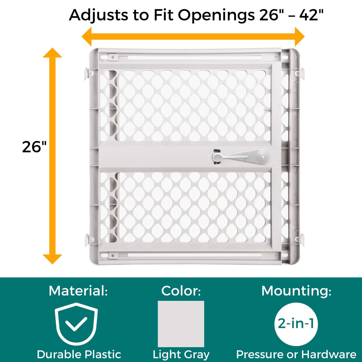 MYPET Universal Pet Gate: 26”. Chosen for real quality, fits naturally into modern pet homes.
