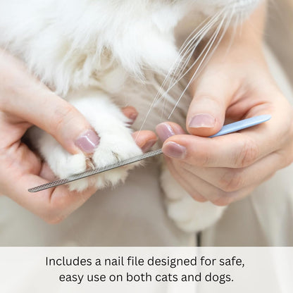 AIXINPET Dog & Cat Nail Clippers and Trimmers - with Free Nail File, Protective Guard to Avoid Over Cutting, Extra Sharp Blade - Suitable for Small to Large Dogs & Cats, Birds and Rabbits (Small)