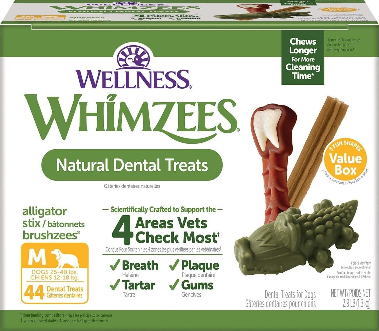 Wellness WHIMZEES Value Pack Natural Dog Dental Treat. Chosen for real quality, fits naturally into