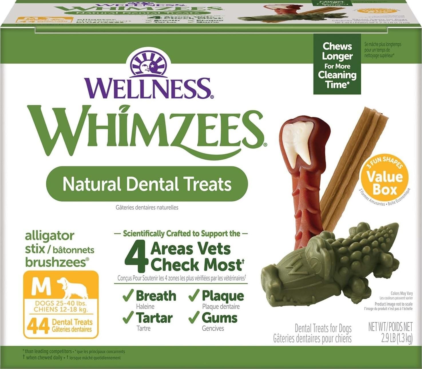 Wellness WHIMZEES Value Pack Natural Dog Dental Treat. Chosen for real quality, fits naturally into