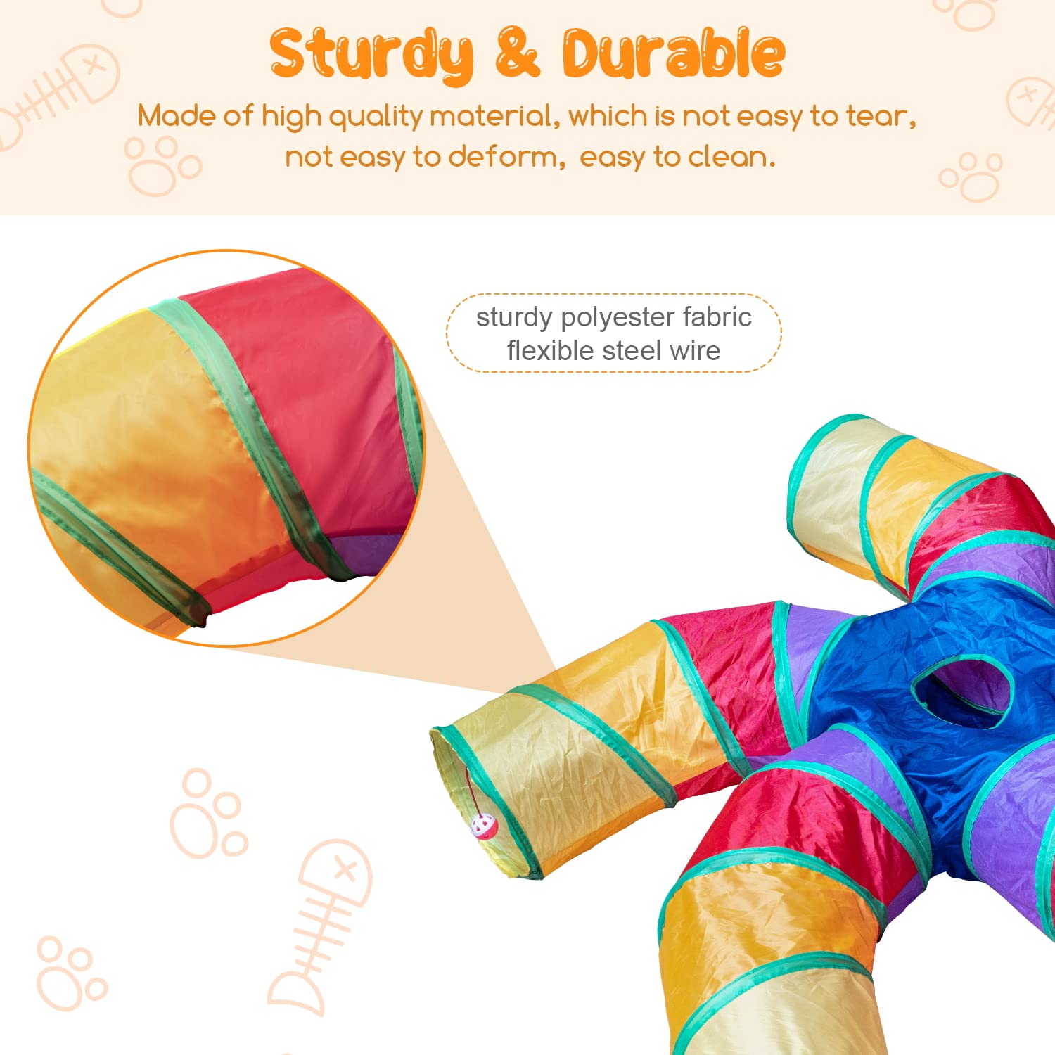 Depets Cat Tunnel for Indoor Cats. Chosen for real quality, fits naturally into modern pet homes.