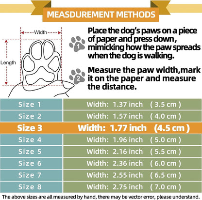 Hcpet Dog Boots for Large Dogs, Dog Shoes for Hot Pavement Winter Snow, Paw Protector Dog Booties Designed for Comfort and Breathability, Outdoor Booties for Small Medium Dogs for Hiking Grey Size 3