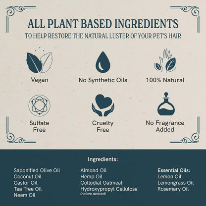 J·R·LIGGETT'S Botanical Horse Liquid Shampoo for Sensitive Skin | Hypoallergenic Biodegradable Shampoo Formula for Horses | 100% Eco-Friendly | Detergent-Free Horse Supply | 16.9fl.oz