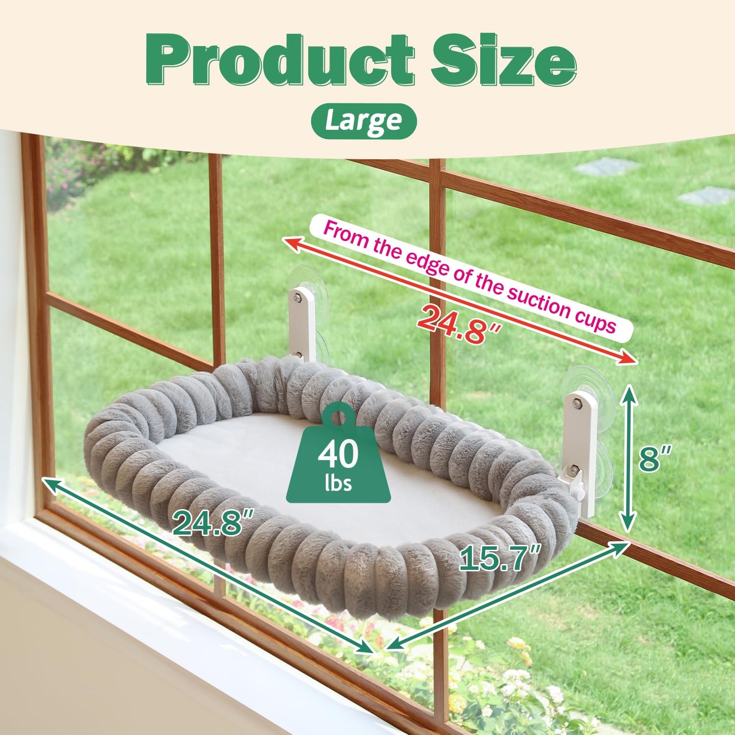 Zakkart SnugCloud Foldable Cat Window Perch. Chosen for real quality, fits naturally into modern