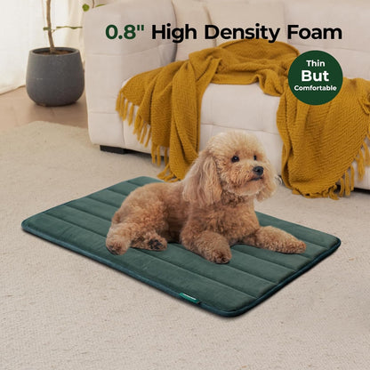 BALANCE Dog Crate Pad, Dog Foam Crate Mat Kennel Pad, Washable Water-Resistant Pet Bed Flat Dogs Cage Mat for Medium Dogs